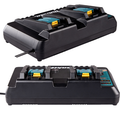 Kit Carregador Duplo Makita DC18RD KITMAKDC18RD220 220V + 2 Baterias BL1830B 3.0Ah LXT Original