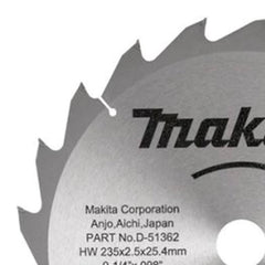 Disco Serra 20 Dentes 235 x 25,4 mm 10 unidades D-51362-10 Makita