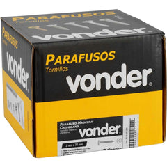 Parafuso Madeira 5,0 x 70 mm Phillips 200 Peças Vonder