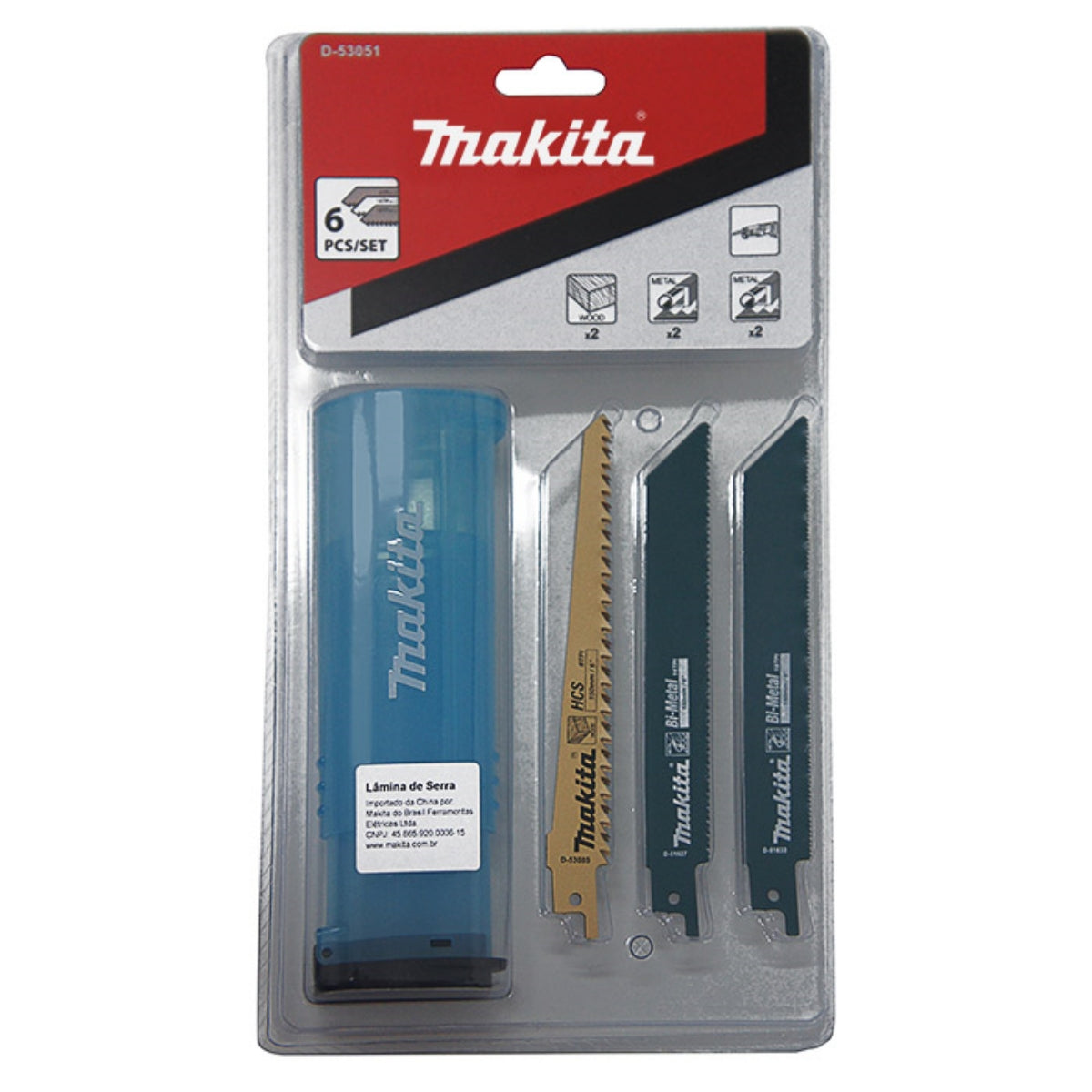 Kit Lâmina Serra Sabre 150 mm D-53051 Makita