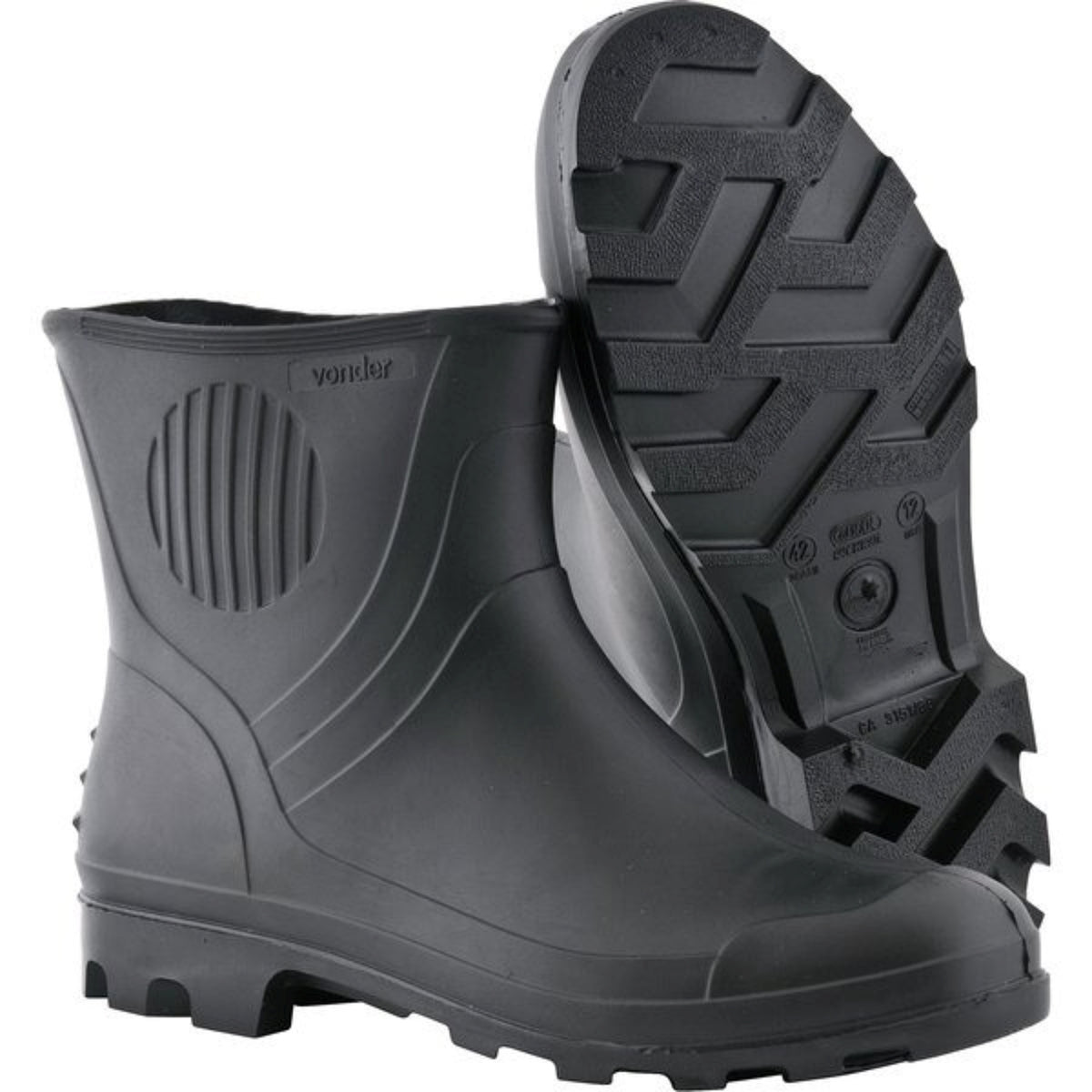 Bota (Ab) Pvc 37 Preta C3/4 Sf Vonder