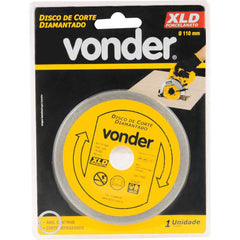 Disco diamantado 110mm contínuo furo 20mm xld Vonder