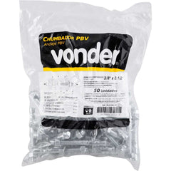Chumbador PBV (09) 3/8 x 3,1/2'' 50 Peças Vonder