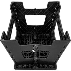 Banqueta Plástica Dobrável Preta Altura 220 mm Vonder