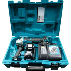 Esmerilhadeira Angular DGA504RFE Makita 5'' 125mm 18V com 2 Baterias Carregador Disco e Maleta