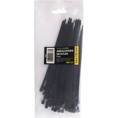 Abraçadeira Nylon 3,6 x 150 mm Preta 100 Unidades Tradestar