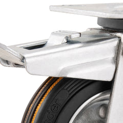 Rodizio Giratório Freio 4 Média 88kg Chapa Borra Vonder