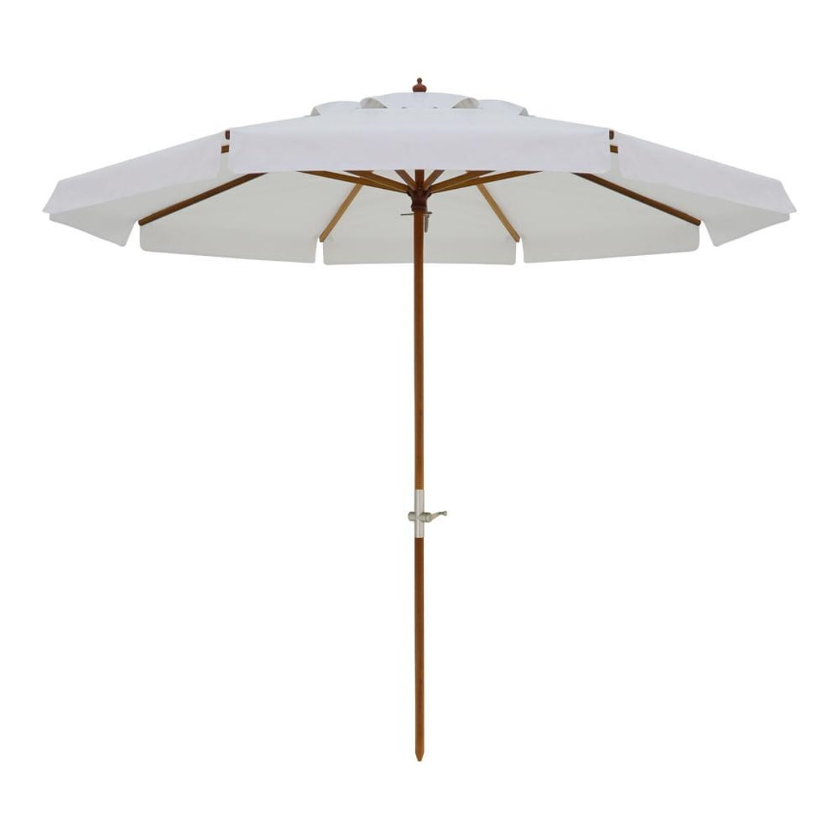 Ombrellone Madeira Cobertura PVC manivela 2,70m Branco Bel Lazer