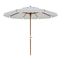 Ombrellone Madeira Cobertura PVC manivela 2,70m Branco Bel Lazer