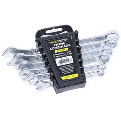 Jogo Chave Combinada 8 - 17 mm 6 Peças Aço Carbono Tradestar
