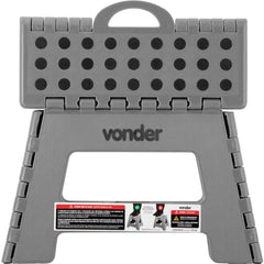 Banqueta Plástica Dobrável Cinza 220mm Vonder