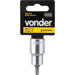 Soquete Hexalobular Encaixe 1/2'' T30 Vonder