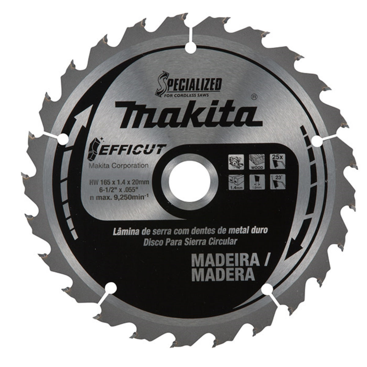 Disco Serra 45 Dentes 185 mm x 20 mm B-68600 Makita