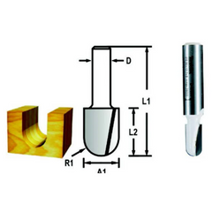 Fresa Ponta U 3/8" Haste 1/4" D-49460 Makita
