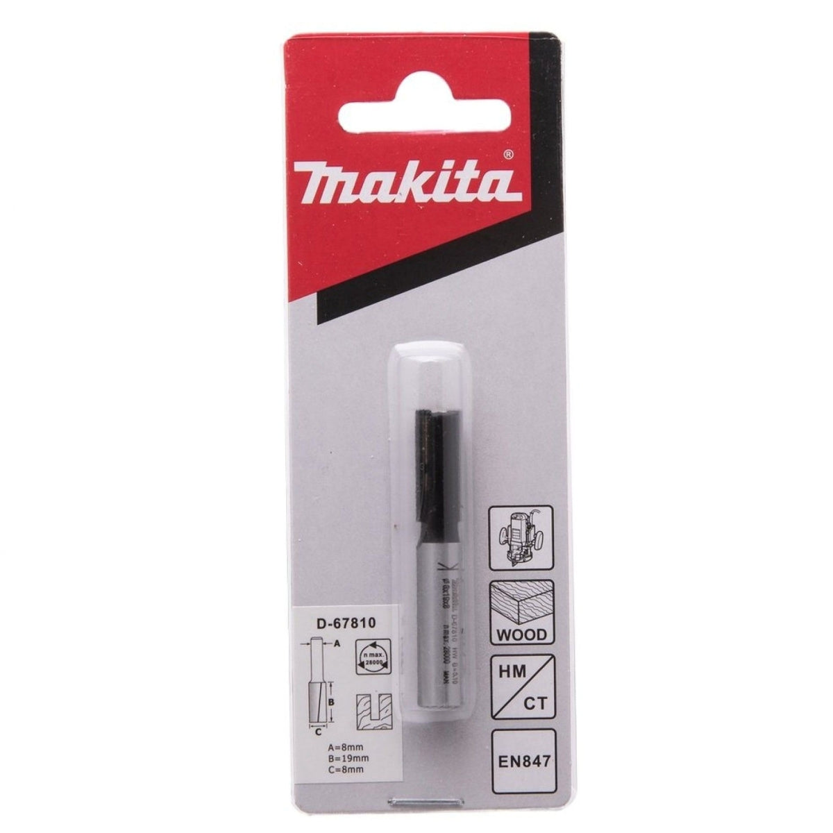 Fresa Paralela Dupla Haste 8 mm x 51 mm D-67810 Makita