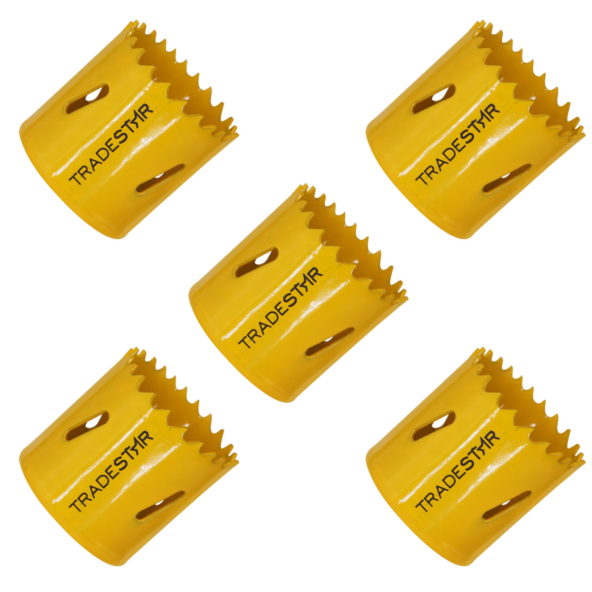 Jogo Serra Copo 44 mm Aço Rápido Bimetal Tradestar Com 5 Peças