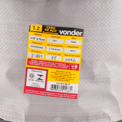 Cabo de Aço Plastificado AF 4,76mm 3/16" 6X7 c/ 100m Vonder