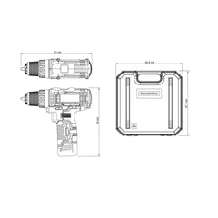 Parafusadeira/Furadeira à Bateria 12V - 30 peças Tramontina