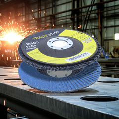 Disco Flap 115 mm G50 Fibra Conico Azul Aço e Inox Tradestar