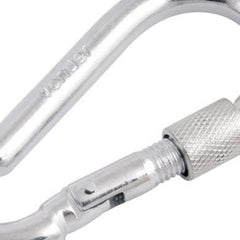 Mosquetão Com Trava Roscada 6x60mm Leve Galvanizado  - Vonde