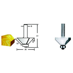 Fresa Borda 8 mm x 34,9 mm x 58,8 mm x 16 mm D-68731 Makita