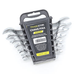 Jogo Chave Fixa 6 - 17 mm 6 Peças Aço Carbono Tradestar