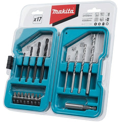 Kit Brocas Bits Conjunto de 17 Peças D-40200 Makita Metal Madeira Concreto