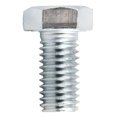 Parafuso Sextavado Zincado 1/2" x 1" Rosca Total Grossa UNC 100 Peças Aço G2 Vonder Caixa Cento