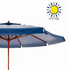 Ombrellone Oversize Madeira PVC 4,00 metros Azul Bel Lazer