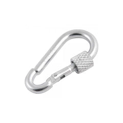 Mosquetão c/ trava roscada 4x40mm leve galvanizado Vonder