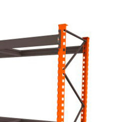 Extensão Lateral Porta Palete 240cm Cinza e Laranja Presto
