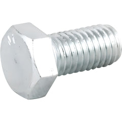 Parafuso Sextavado Zincado 1/2" x 1" Rosca Total Grossa UNC 100 Peças Aço G2 Vonder Caixa Cento