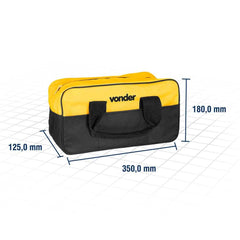 Bolsa lona 350x140x180mm 8 divisões bl005 Vonder