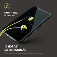 Fone Ouvido  WAAW ALOK MOVE 100EBS BT Microfone Res ao Suor