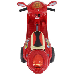 Lambreta Elétrica Infantil Bel Brink 6V Vermelha Mini Moto Retrô Scooter Música Farol Até 25kg