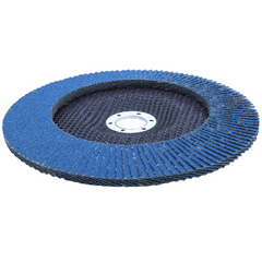 Disco Flap 180 mm G60 Fibra Cônico Azul Aço e Inox Tradestar