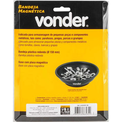 Bandeja Magnética Plástica Redonda 150 mm Vonder