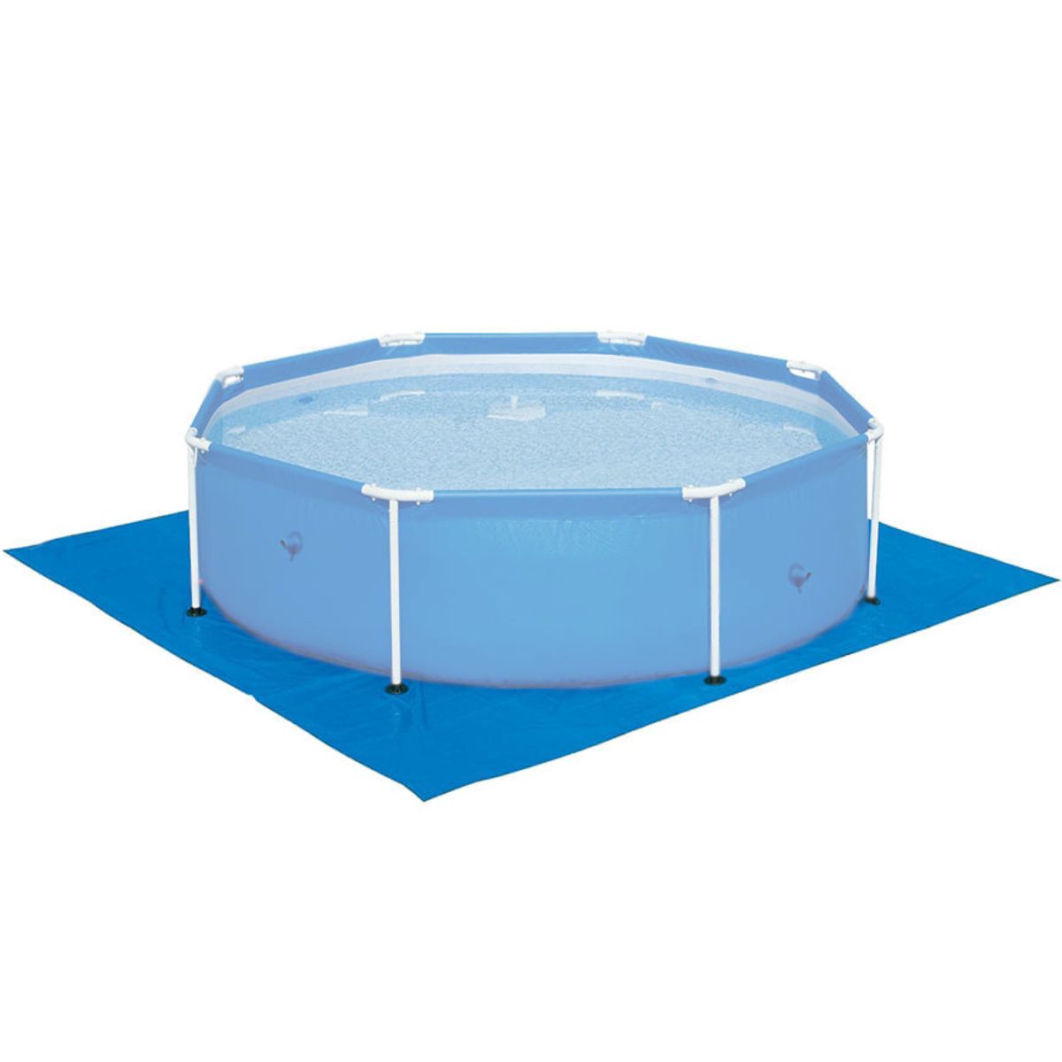 Forro Lona Piscina  2300 a 2700 Litros 2,75x2,75m Proteção Fundo PE Azul Bel Lazer
