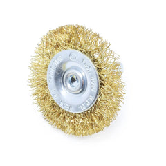 Escova Circular 50 x 8 mm Aço Latonado com Haste Tradestar