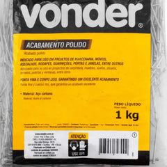 Prego sem Cabeça 18 x 30 (2,3/4 x 10) Polido 1 Kg Vonder