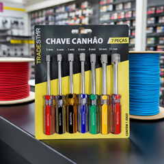 Jogo Chave Canhão 5 - 11 mm 7 Peças Aço Carbono Tradestar