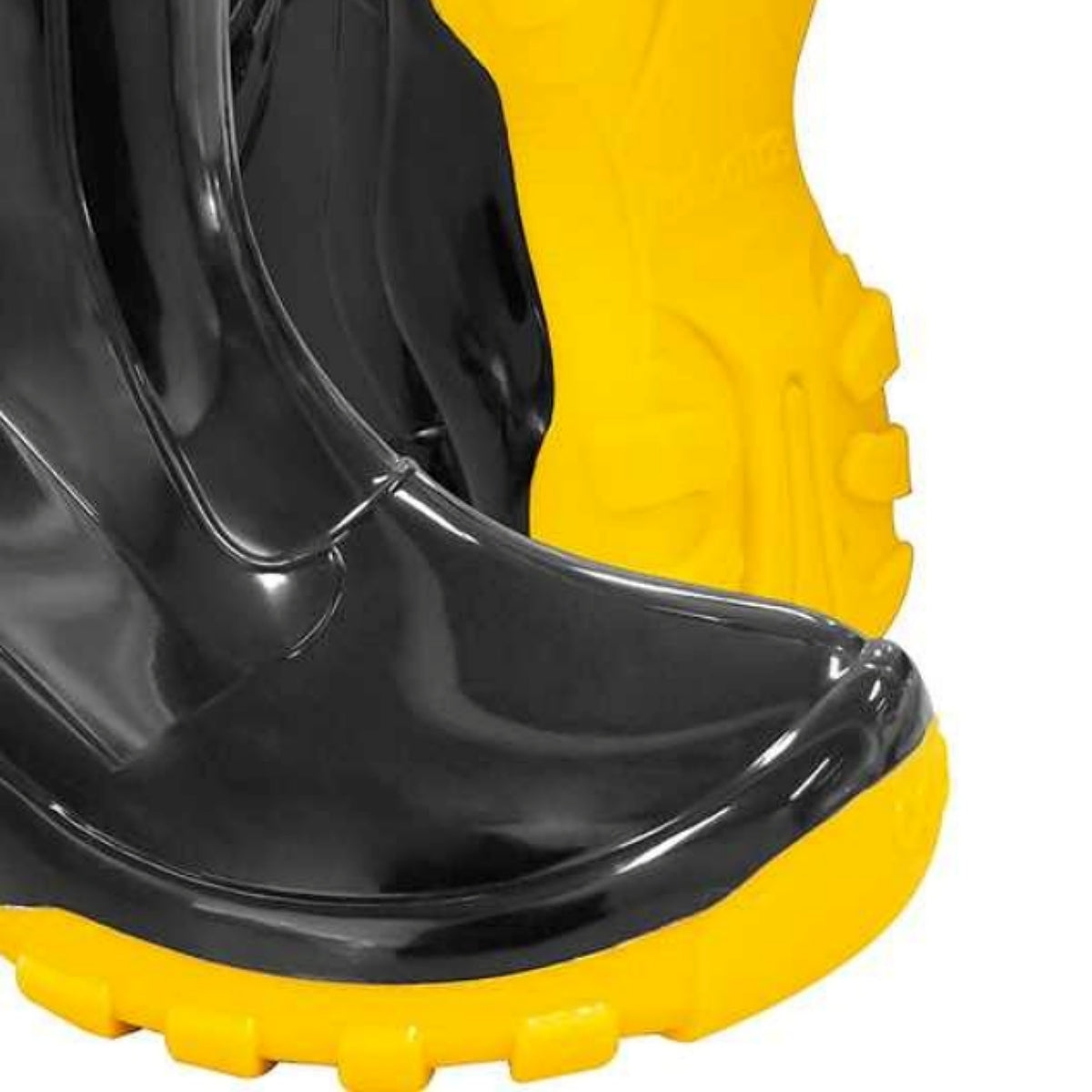Bota Infantil Preta e Amarela Pvc c/ Forro Tam. 24/25 Vonder - Guimepa