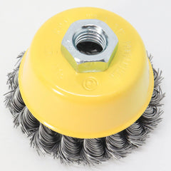 Escova Copo 3'' Aço Torcido Rosca M14 Tradestar