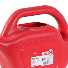 Regador plástico 5 litros vermelho - Nove54