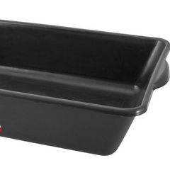 Caixa Plástica Para Massa 20 Litros 60x37x14cm Preta - Nove54