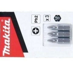 Ponta Bits Conjunto 3 Peças Ph 2-25 mm Makita