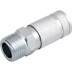 Engate Rápido Rosca: 1/2" NPT Macho x 1/4" Vonder Esfera Aço Carbono Zincado Unidade Ar Comprimido