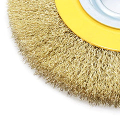 Escova Circular 6 x 1'' Aço Latonado Ondulado Tradestar