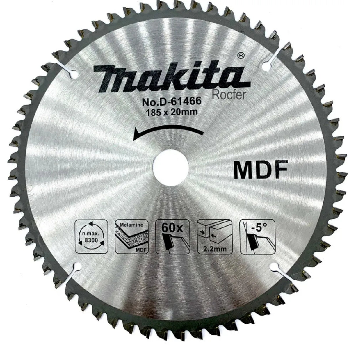 Disco Serra TCT 185 x 20 mm 60T D-61466 Makita