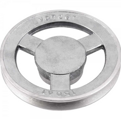 Polia alumínio 150mm 1 canal perfil a Vonder